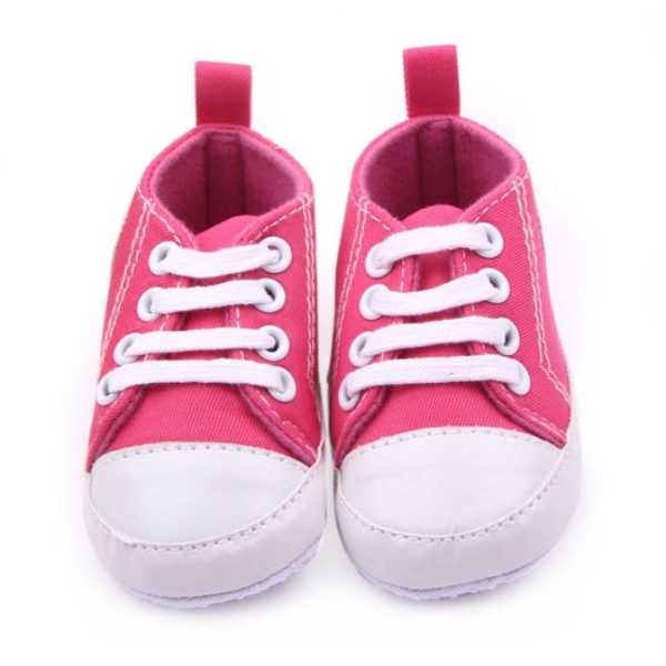 Fashionable Baby Canvas Shoes 0-12 Months Soft Sole Baby Shoes Pre Walking 12 Colors