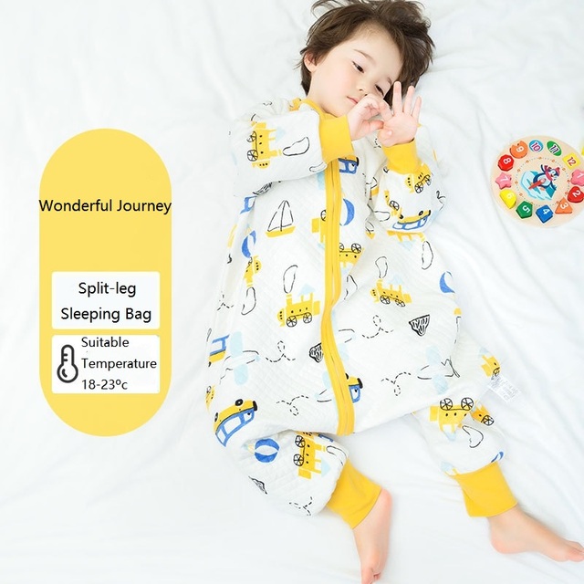 Baby Sleeping Bag Cartoon Infantil Spring Autumn For Cotton Toddler Sleeping Bag Baby Bed Slapzack Soft Kids Pajamas Jumpsuit