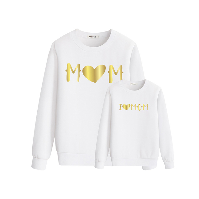 Family Tops Mother and Daughter Son Family T-shirt Family Look Matching T-shirt Mom Clothes Boys Girls JYF