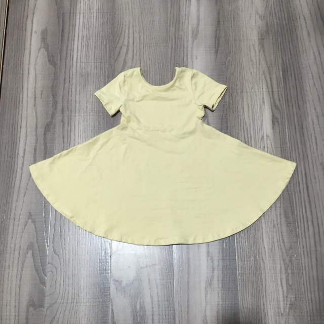 Summer dress for baby girls, solid color