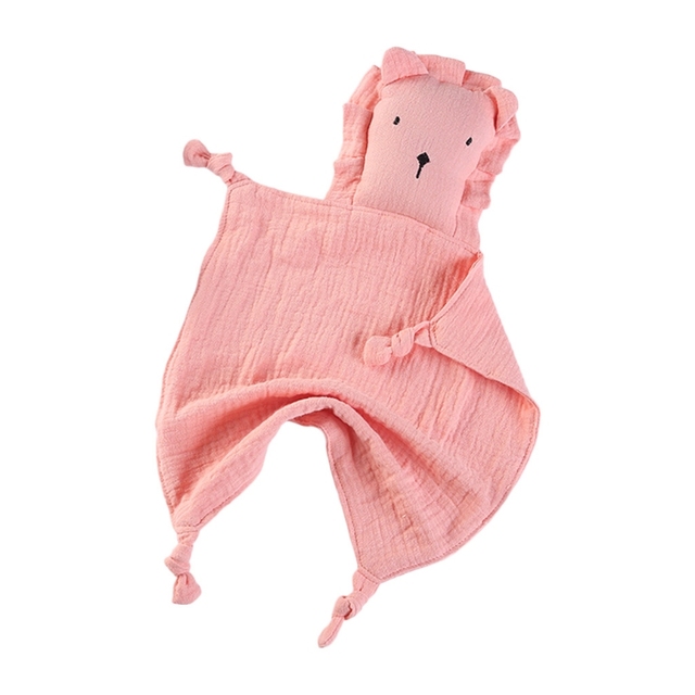 Baby Soother Appease Towel Bib Soft Animal Cats Doll Teether Infant Comfort Sleeping Nursing Cuddling Blanket Toys Shower