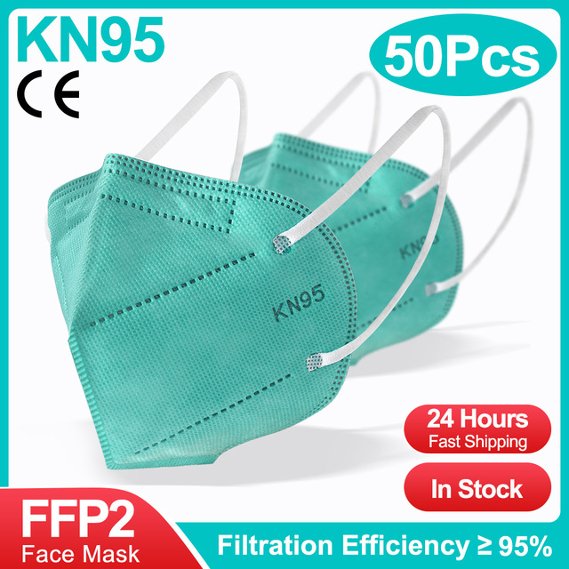 5-100pcs ffp2fan reusable kn95 masks ce approved adult ffp2reuse zable mascherine KN95 Mascarillas face mask protective masks