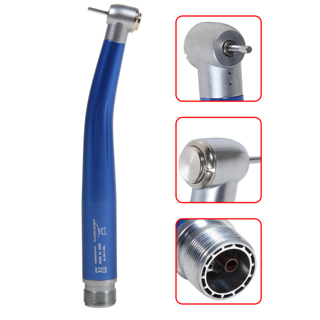 High Speed ​​Dental Handpiece, 2 or 4 Holes, Push Button, Standard Air Turbine, NSK Compatible Rotator/Cartridge