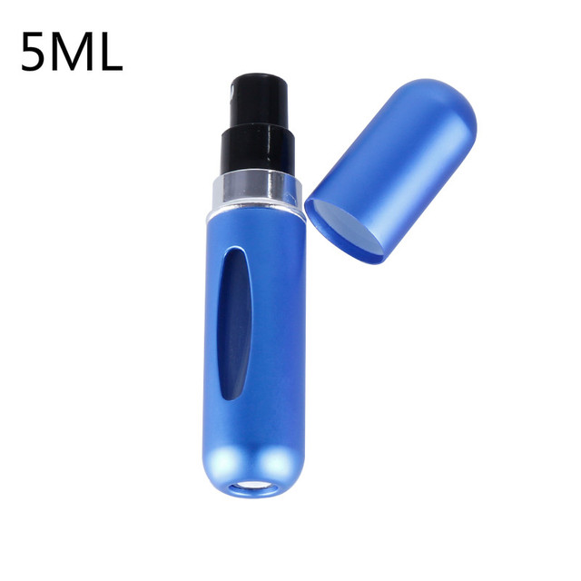 5ml Perfume Atomizer Portable Liquid Container For Cosmetics Small Aluminum Atomizer Coachella Empty Bottle Refillable For Travel