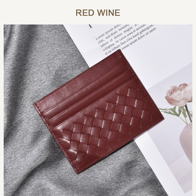 100% Leather Credit Card Men Ultra-thin Brand Business Card Multiple Card Slots Anti Degaussing Simple Women Card Bags