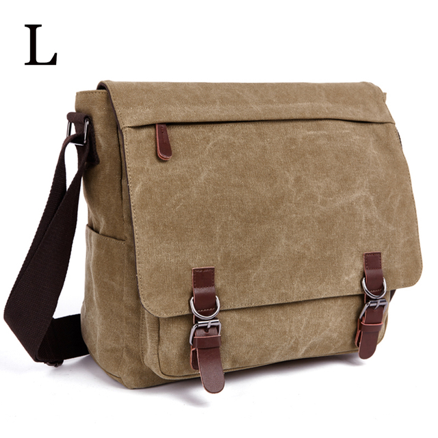 MARKROYAL - Men's Canvas Shoulder Bag, High Quality Laptop Shoulder Bag