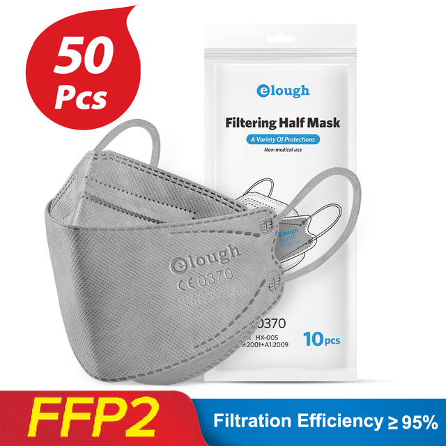 10-100pcs Health Approved FFP2 Masks KN95 Mascarillas CE Breathing Filter Fish Mask Protective ffp2mask Reusable Face Mask