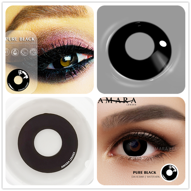 Amara Colored Contact Lenses For Eyes Anime Cosplay Colored Lenses Blue Purple Multicolor Contact Lenses Makeup Beauty