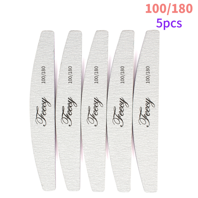 Nail File Buffer Double Side Of Nail File Buffer 100/180 Trimmer Lime Buffer In Nail Art Ongle Nail Art Tool