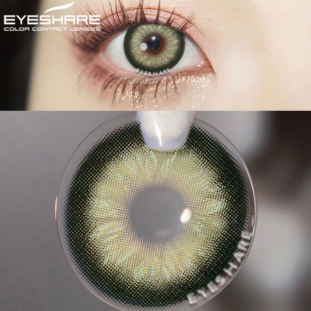 Eyeshire Eye Color Contact Lenses 1 Pair Natural Colored Lenses Yearly Cosmetic Lens Brown Cosmetic Lenses Contact Lens