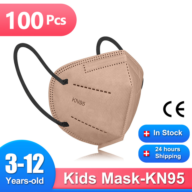 Mascarillas FPP2 Niños FFP2 9-12 Years Old Kids Child Protection Mask 5 Layers CE FFP2 Child Protection Masks KN95 KN95 Mask FFP 2