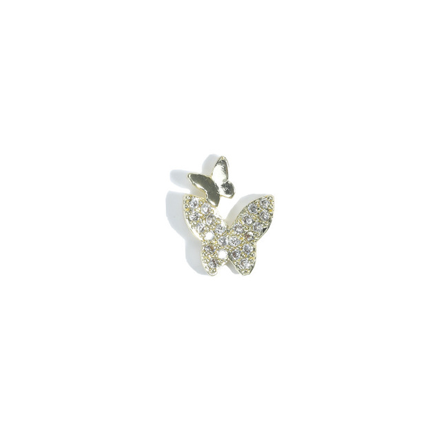 Nail Art Butterfly Jewelry 3D Super Flash Rhinestone Nail Decoration Opal Bow Zircon Rhinestone Butterfly Shape