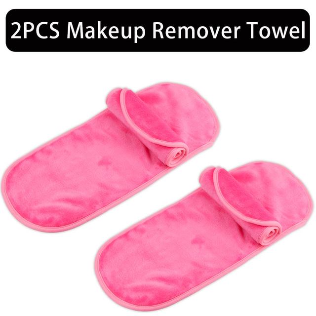 2/5/10pcs Makeup Remover Towel Microfiber Reusable Makeup Cloth Pads Women Face Facial Cleaning Towel Beauty Women Makeup Tools