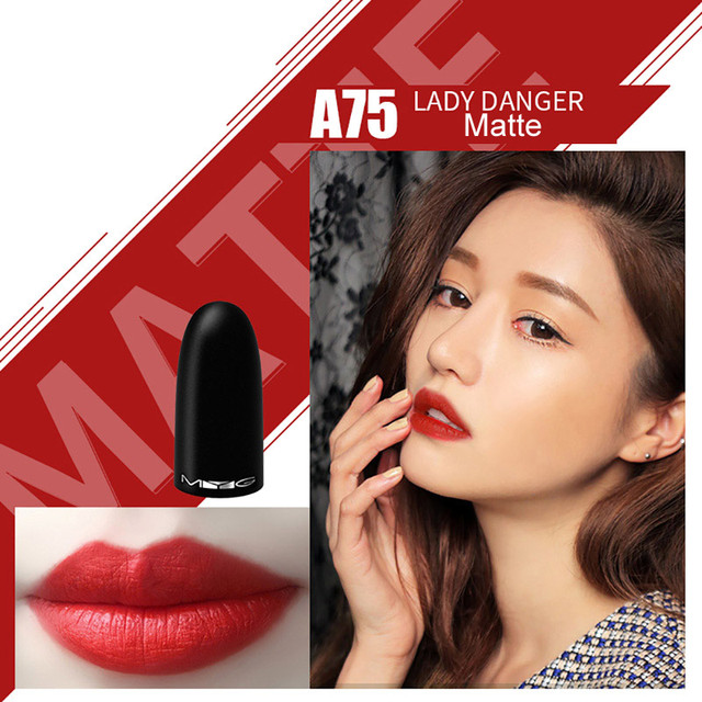 New Matte Lipstick High Quality Metal Tube Bullet Lipstick Lipstick Waterproof Long Lasting Lipstick Lip Makeup Cosmetics