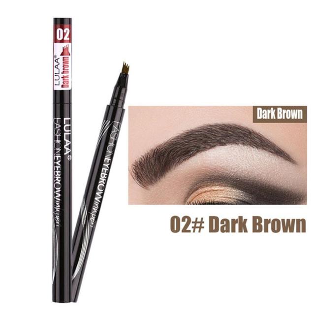 Four Heads Eyebrow Pencil Waterproof Sweat-proof Liquid Eyebrow Pencil Non-fading 4-fork Eyebrow Pencil Makeup TSLM1