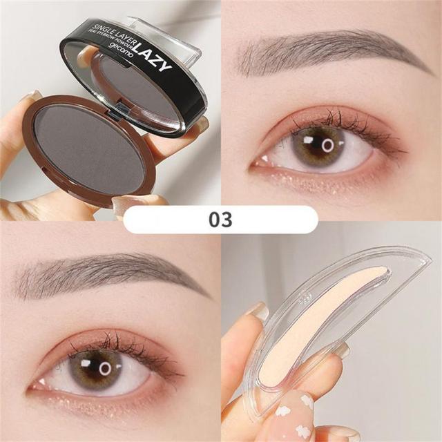 Eyebrow Seal Waterproof Long Lasting Professional Double or Single Layer Makeup Palette Enhancers Lazy Seal Eye Brow Shadow