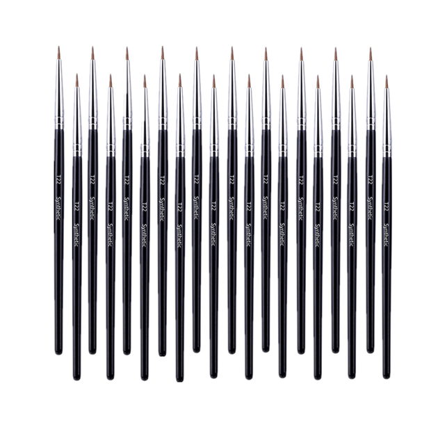 5/10/20/50pcs Eyebrow Contour Makeup Brushes Eyebrow Eyeliner Brush Professional Super Thin Angled Liner Eye Brush Make Up Tools