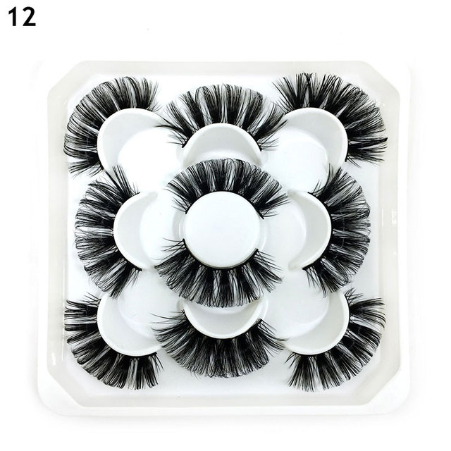 Lashes DD Curl 23-28mm Russian Volume Mink Lashes 3D Mink Eyelashes Lashes Reusable Fluffy False Lashes Russian