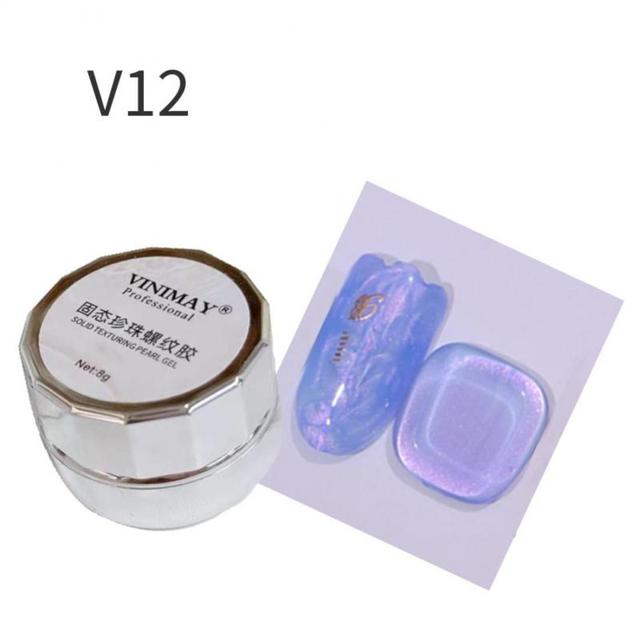 8ml Multi Shell Gel Nail Polish Semi Permanent Varnish UV Gel Base Top Coat for Nail Polish Gel DIY Nail Glitter Gel