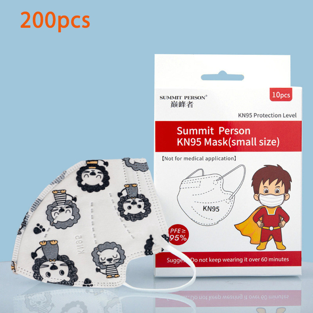 3-11 Kids Mouth Mask Fpp2 Kn95 Mouth Mask Covering Kids Mascarias 5 Layers Security Protection Reusable Respirator Mask ffp2fan