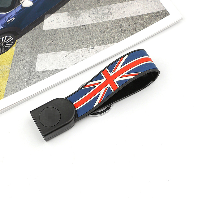 For Mini Cooper Key Case For Car Cover F54 F55 F56 F60 One D S Keychain Union Flag Bulldog JCW Protector Car Styling Accessories