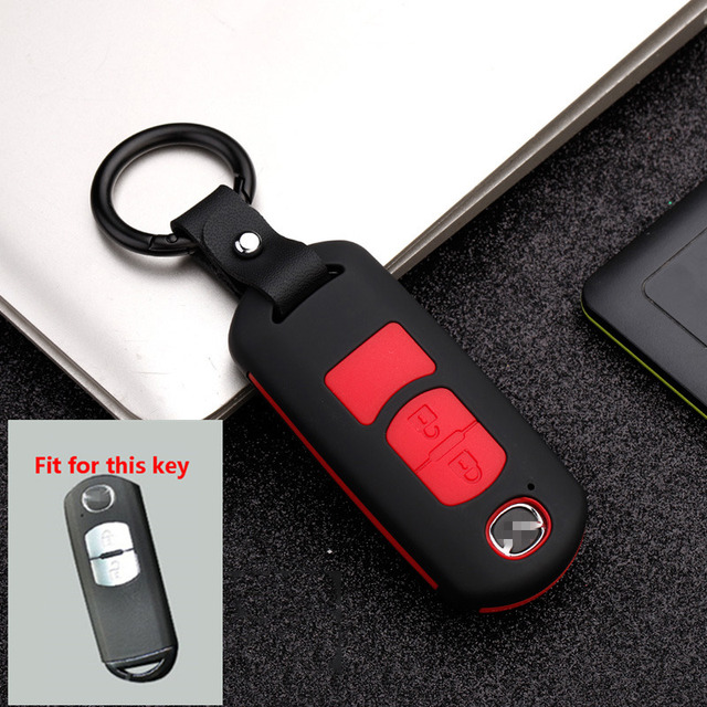 2020 Silicon Carbon Fiber Car Key Cover For Mazda 2 3 5 6 2017 CX-4 CX-5 CX-7 CX-9 CX-3 CX 5 Auto Smart Remote Protective Case