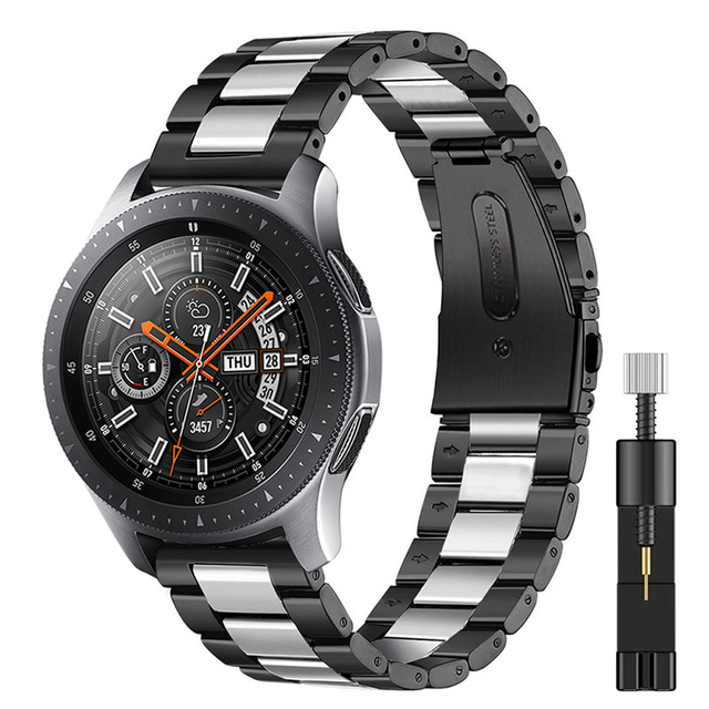 22mm Metal Strap for Samsung Galaxy Watch 3 45mm/Huawei Watch 3 GT3/Amazfit GTR Stainless Steel Strap for 20mm Galaxy Watch 4