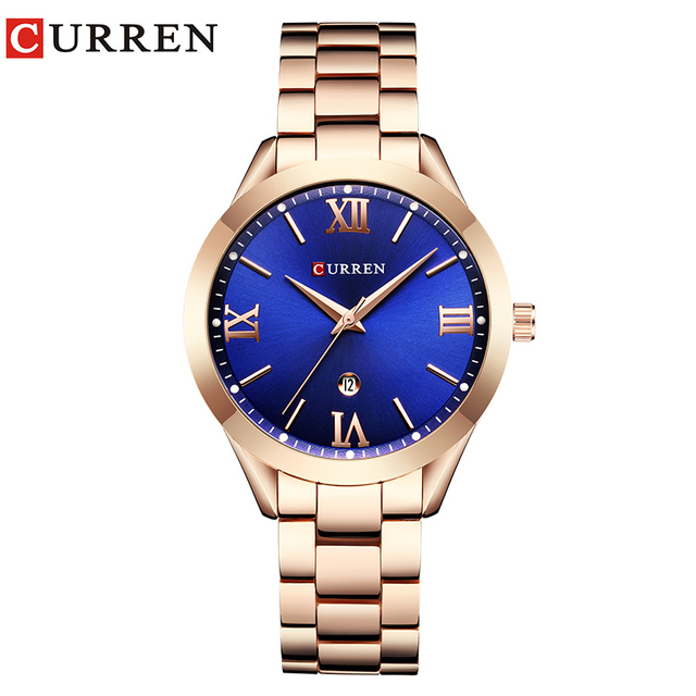 CURREN Gold Watch Women Watches Ladies 9007 Steel Women's Wrist Watches Female Clock Relogio Feminino Montre Femme