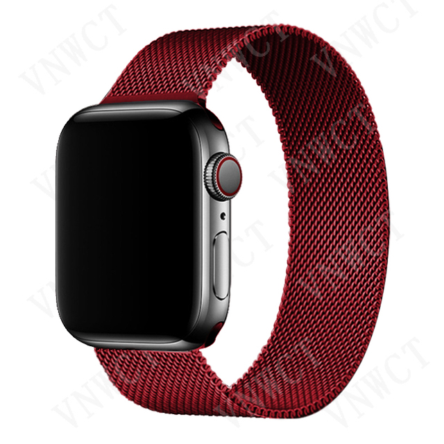 Magnetic Loop Strap for Apple Watch Band 44mm 40mm 45mm 41mm 42mm 38mm Stainless Steel Korea Bracelet iWatch serie 3 4 5 6 se 7