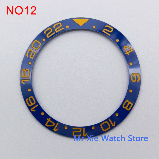 38mm watch strap high quality ceramic bezel insert for 40mm watch case accessories inner diameter 30.5mm