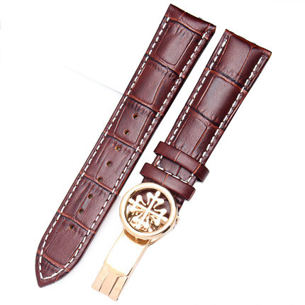 Leather Watch Strap For Patek Philippe Bomb 5167Ax Watch Crocodile Pattern Strap Butterfly Buckle Men And Women 19/20mm 22mm