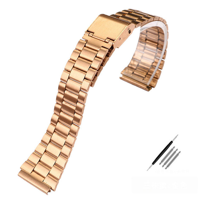 Vintage Small Square Metal Watchband For Casio a159w-n1 a158wa A168 Strap Stainless Steel Bracelet 18mm Wristband Accessories