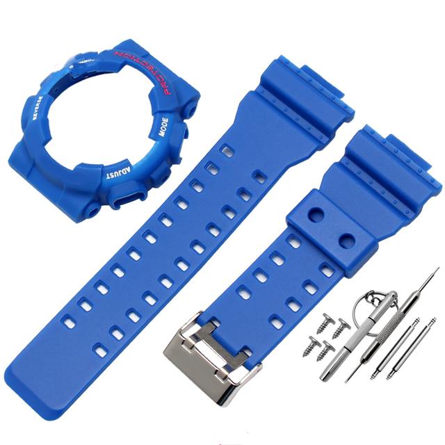Soft Silicone Rubber Strap For Men And Women Shiny Bracelet Replacement Strap For G Shock GD GA GLS-100 110 120 Resin Watch