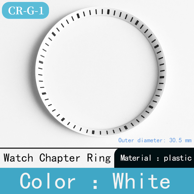 Mod watch chapter ring plastic for Seiko SKX007 SRPD53 for NH35 NH36 movement watch repair tool parts