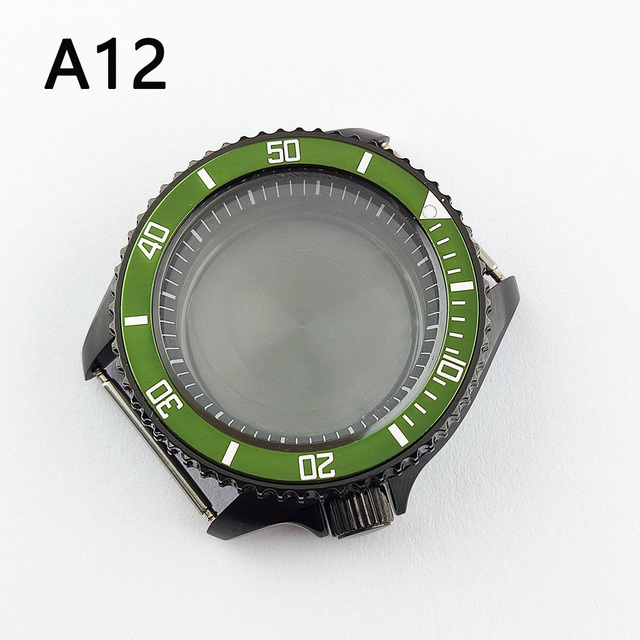 41.5mm NH35 NH36 case, watch accessories, stainless steel plated sapphire glass suitable for NH35 NH36 movement