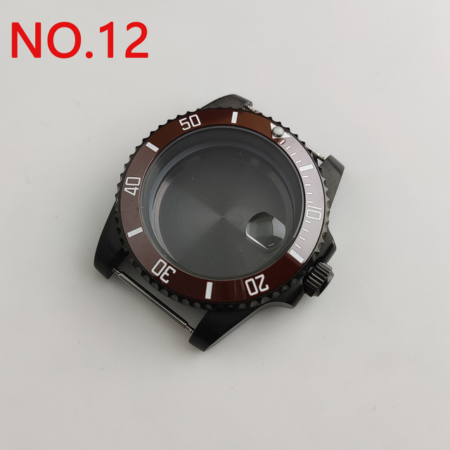 NH35 case 40mm sterile watch case add ceramic bezel fit NH35 movement NH36