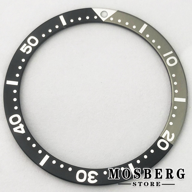 Watch bezel diameter 38mm*31.5mm flat aluminum for SKX 007 SKX 009 series watches accessories parts