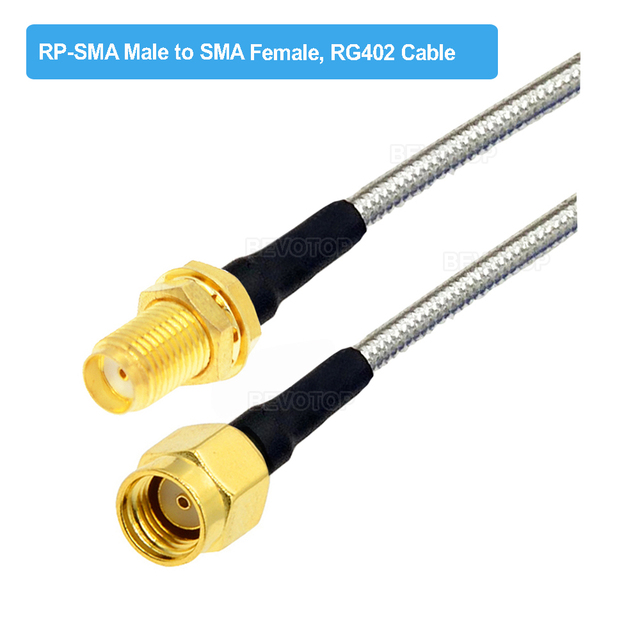 RG402 SMA Male to SMA Male Plug Semi Flexible Silver RG402 Test Cable High Frequency 50ohm 6GHz RF Pigtail Coaxial Cable