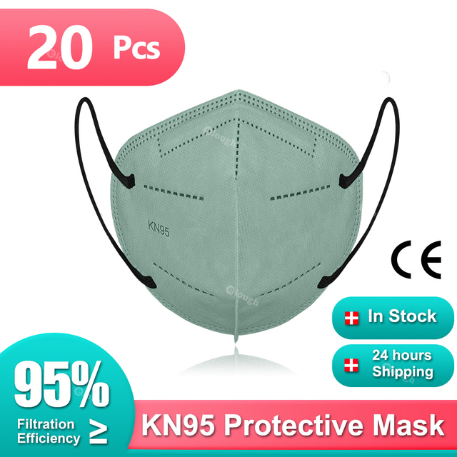 Kn95 certified mouth mask ffp2fan protective face mask safe healthy reusable mascarillas quiurgicas FPP2 gay