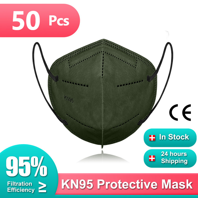 KN95 mascarillas 5-layer ffp2 approved colors morandi masque adult face masks fpp2 homology ada ffp2masque negras certified kn95