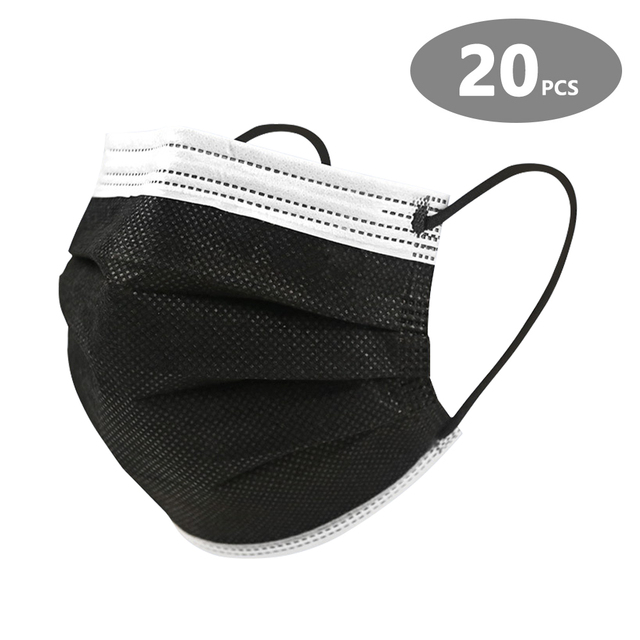 10-200pcs Protective Face Masks 4 Layer Activated Carbon Mascarillas Disposable Adult Homeopathic Shuffle Mask