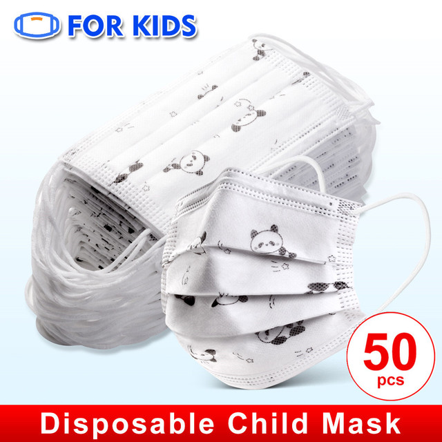 3 ply non woven fabric disposable children's cartoon mask