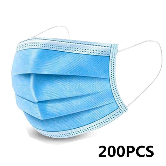 10-200pcs Mutilcolors Disposable Face Masks 3 Layers Protective Face Mask Face Mask Face Mask Adult Massage Mask