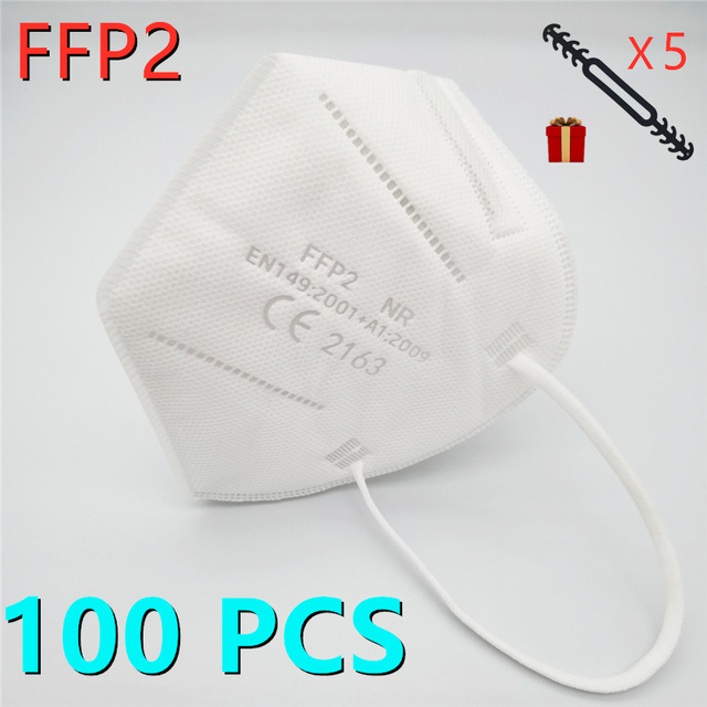 10-100 قطعة FFP2 Mascarillas الأسود الكبار ffp2fan الألوان المعتمدة الجهاز التنفسي fpp2 قناع الوجه Mascherine ffpp2 CE التسليم السريع