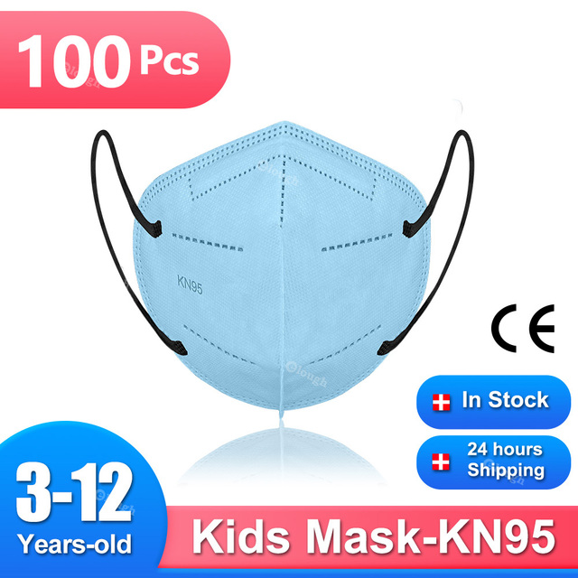 KN95 mask for kids mask ffp2fan niños CE masque enfant face shield for kids girls boys mascarillas fpp2 niños infantil FP2