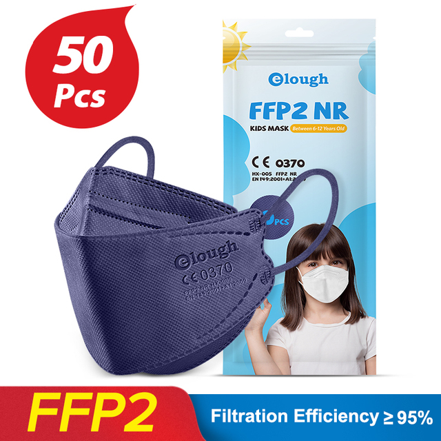 FFP2 Masks For 6-12 Years Kids FPP2 Masks Kids Kn 95 Mask FP2 Homology Ada 4 Ply Korean KN95 Mask ffp2 infant ffp2fan niños