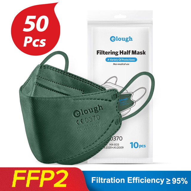 CE FFP2 قناع KN95 قناع الكبار FFP2 Mascarillas 4 طبقات fpp2 homology ada colores التنفس سلامة واقية FPP2 قناع