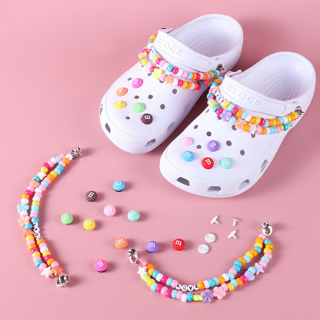 1 Set JIBZ Crocs Charms Designer Luxury Croc Charms for Girls Flower Shoes Rhinestone Accessories Anime Crocs Decoration New