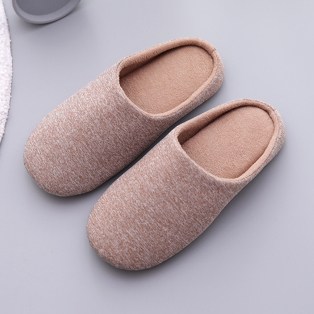 Couple Home Slippers Soft Comfortable Cotton Slippers Men Women Warm Breathable Indoor Slippers Silent zapatos mujer zapatillas