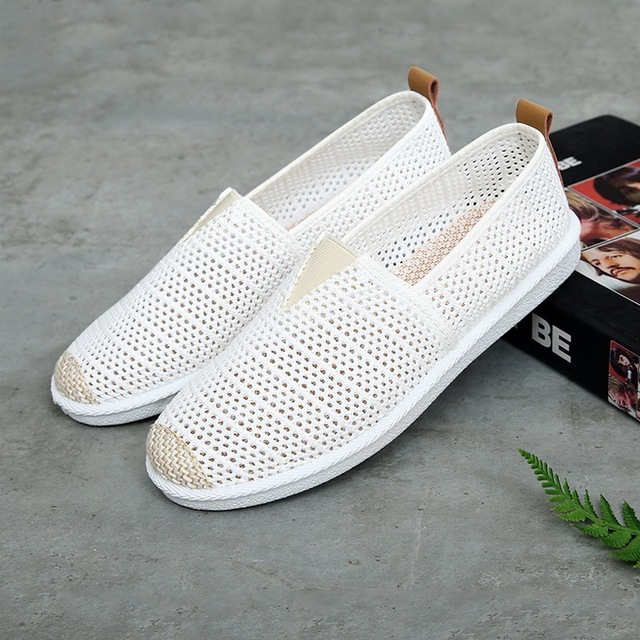 Single Flat Bottom Lazy Fisherman Canvas Shoes 2022 New Style Casual Korean White Canvas Women's Shoes